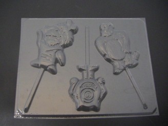 164sp Monster Co Chocolate or Hard Candy Lollipop Mold
